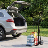 Heavy Duty Hand Truck Dolly with Dual Foldable Nose Plates
