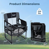 Heavy Duty Outdoor Camping Chair with Cup Holder and Bottle Opener