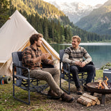 Heavy Duty Outdoor Camping Chair with Cup Holder and Bottle Opener