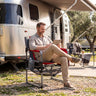 Heavy Duty Outdoor Camping Chair with Cup Holder and Side Pocket