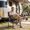 Heavy Duty Outdoor Camping Chair with Cup Holder and Side Pocket