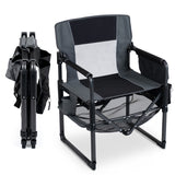 Heavy Duty Outdoor Camping Chair with Cup Holder and Side Pocket
