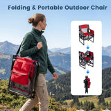 Heavy Duty Outdoor Camping Chair with Cup Holder and Bottle Opener