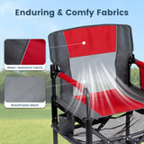 Heavy Duty Outdoor Camping Chair with Cup Holder and Bottle Opener