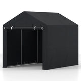 Heavy-Duty Portable Storage Shed with Roll-up Zipper Door