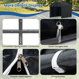 Heavy-Duty Portable Storage Shed with Roll-up Zipper Door