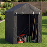 Heavy-Duty Portable Storage Shed with Roll-up Zipper Door