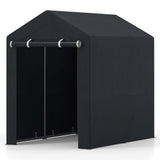 Heavy-Duty Portable Storage Shed with Roll-up Zipper Door