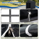 Heavy-Duty Portable Storage Shed with Roll-up Zipper Door