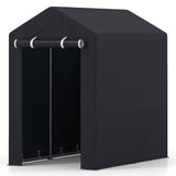 Heavy-Duty Portable Storage Shed with Roll-up Zipper Door