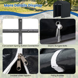Heavy-Duty Portable Storage Shed with Roll-up Zipper Door