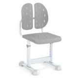 Height-adjustable Kid's Study Chair with Double Back Support and Breathable Seat for 3+ Years Old