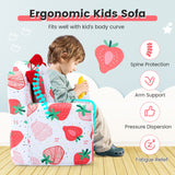 High-density Padding Kids Sofa with Armrest and Extra Pilow