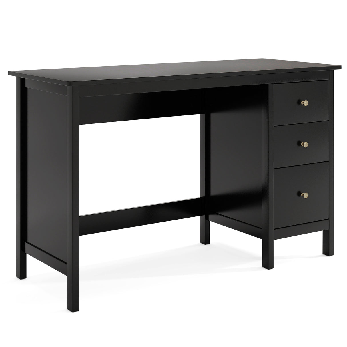 3-Drawer Home Office Study Computer Desk with Spacious Desktop