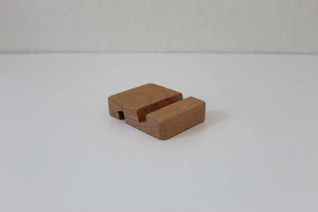 Handcrafted Wooden Phone Holder - Elegant - Rustic Wooden Phone Stand - Perfect Countertop Holder for Office or Kitchen