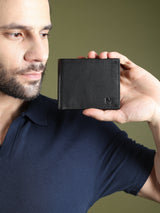 Black Minimal Contrast Wallet