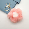 Flower Pom Pom Keychain