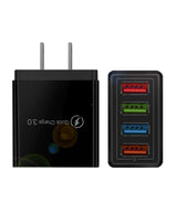 USB Wall Charger Plug Block Cube 4 Port  Portable Quick Charger