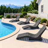 In-Pool Lounge Chair with Weighted Anti-Floating Design 450 LBS for Baja Shelf