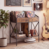 Industrial Magazine Books Record Holder with Metal Frame and Anti-tip Kits