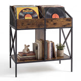 Industrial Magazine Books Record Holder with Metal Frame and Anti-tip Kits