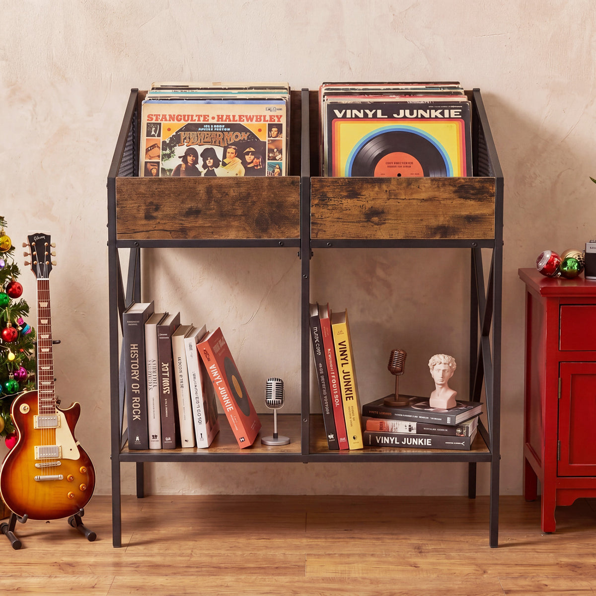 Industrial Magazine Books Record Holder with Metal Frame and Anti-tip Kits
