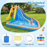 Inflatable Mighty Bounce House Jumper with Water Slide without Blower
