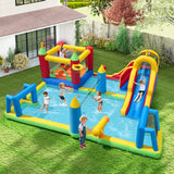 Inflatable Water Slide Bounce House 9-in-1 Jumping Castle with 750W Blower