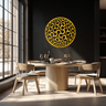 Abstract Sphere Pattern Metal Wall Art – Modern Round Geometric Decor for Home or Office - KAF585
