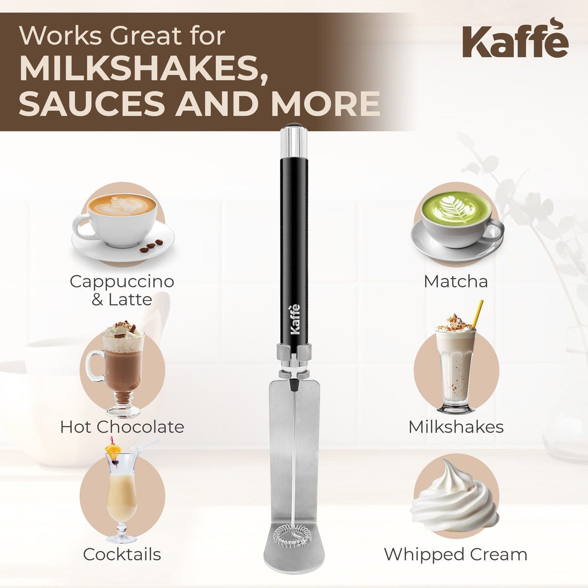 Handheld Milk Frother, KF6010