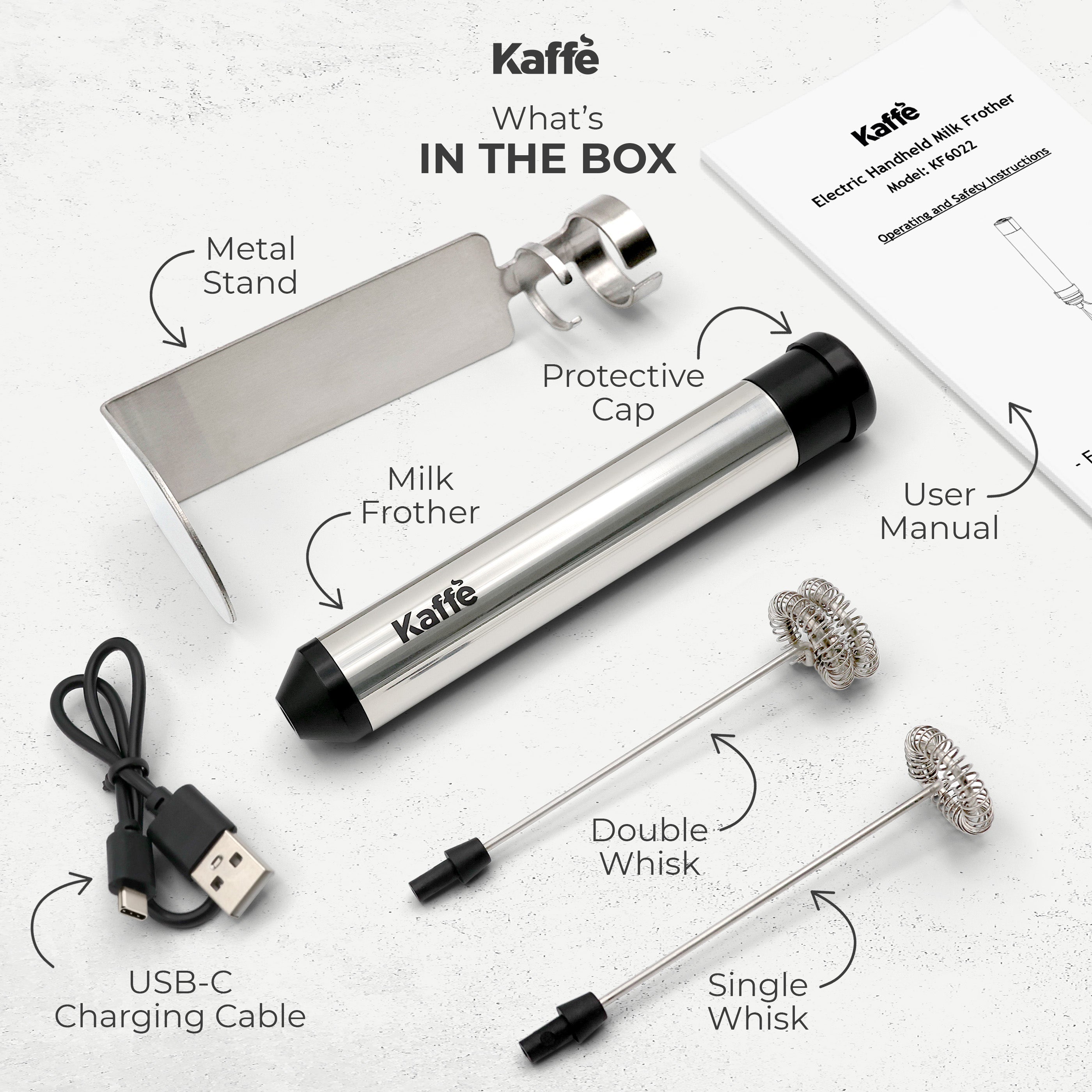 Kaffe Products Milk Frother KF6022 - Thumbnail 4