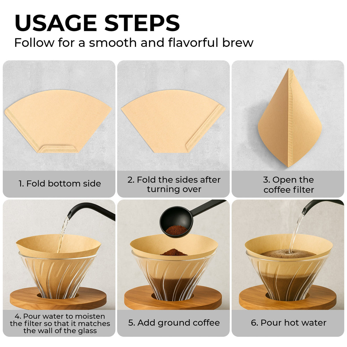 Organic Premium Coffee Filters #4, KFCF04B