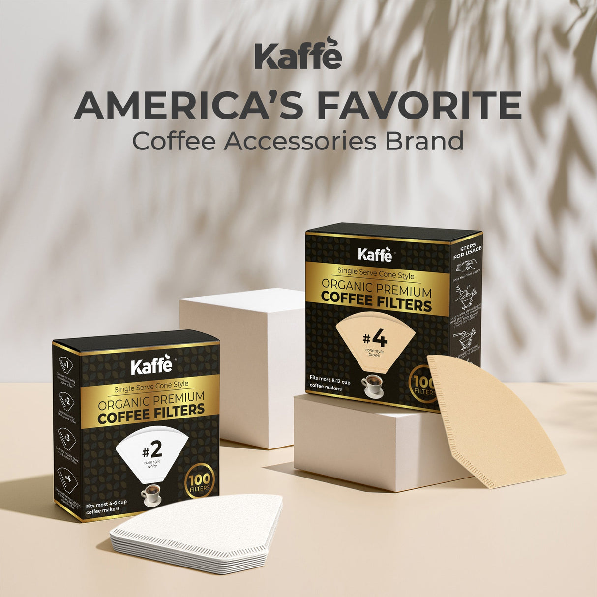 4 cup brown coffee filters Organic Premium Coffee Filters #4, KFCF04B