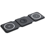 3-in-1 Magnetic Wireless Charger Pad Stand - Fast Wireless Charging Dock Station