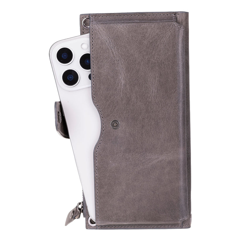 Kaycee Leather Women's Cell Phone Wallet with Strap