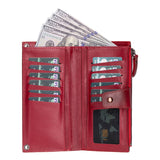 Kaycee Leather Women's Cell Phone Wallet with Strap