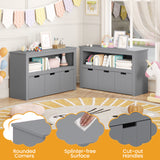 Kid Toy Storage Cabinet 3 Drawer Chest with Wheels Large Storage Cube Shelf
