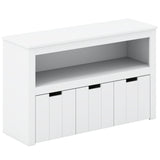 Kid Toy Storage Cabinet 3 Drawer Chest with Wheels Large Storage Cube Shelf
