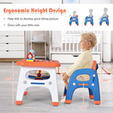 Kids Activity Table and Chair Set with Montessori Toys for Preschool and Kindergarten