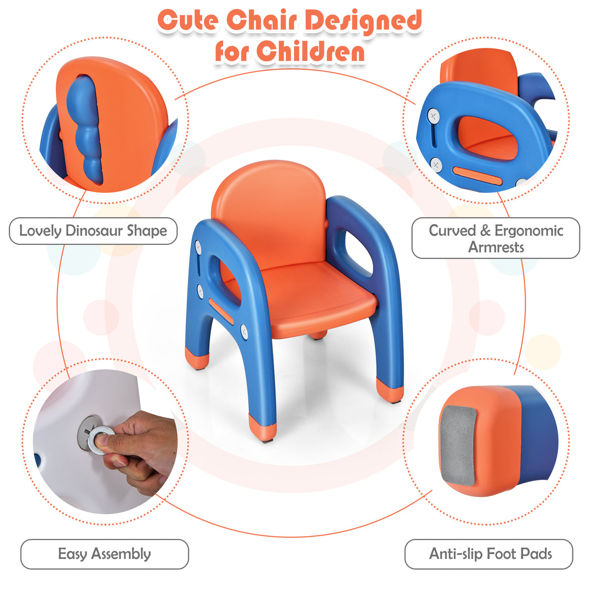 Kids Activity Table and Chair Set with Montessori Toys for Preschool and Kindergarten