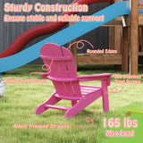 All-Weather HIPS/HDPE Kid's Adirondack Chair with with High Backrest and Armrests