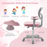 Adjustable Desk Chair with Auto Brake Casters for Kids