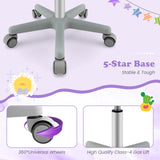 Adjustable Desk Chair with Auto Brake Casters for Kids
