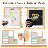 Kids Art Center Wooden Table Bench Set