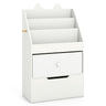 Kids Bookshelf and Toy Storage Organizer with Drawers and Hook for Kids Room
