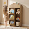 Kids Bookshelf and Toy Storage Organizer 4-Tier House-Shaped Toddler Bookcase