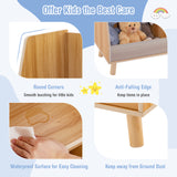5-Cube Kids Bookshelf and Toy Organizer with Anti-Tipping Kits