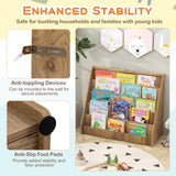 5-Tier Kids Bookshelf with Deep Compartments and Stable Baby Book Case