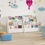 4-Tier Kids Bookshelf with Deep Compartments for Bedroom