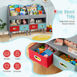 Kids Bookshelf with Open Compartment for Toddlers 3+ Years Old